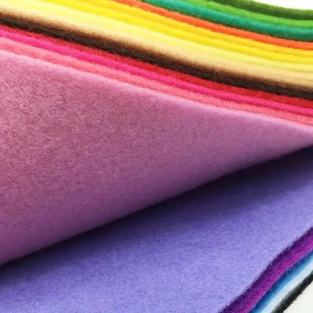 Conjunto de 40 folhas de feltro macio vibrante 30x20cm para projetos DIY, artesanato e costura com facilidade