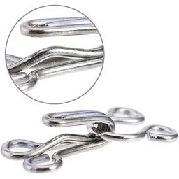 20 conjuntos de gancho e olho ferramentas de fixação com botões de costura de metal prendedores prensa studs para saia vestido sutiã costura diy crafting - Image 5