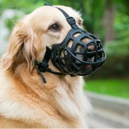 Silicone anti-morder focinho do cão, máscara de boca respirável para médio e grande cão, acessórios seguros, suprimentos ao ar livre confortável - Image 4