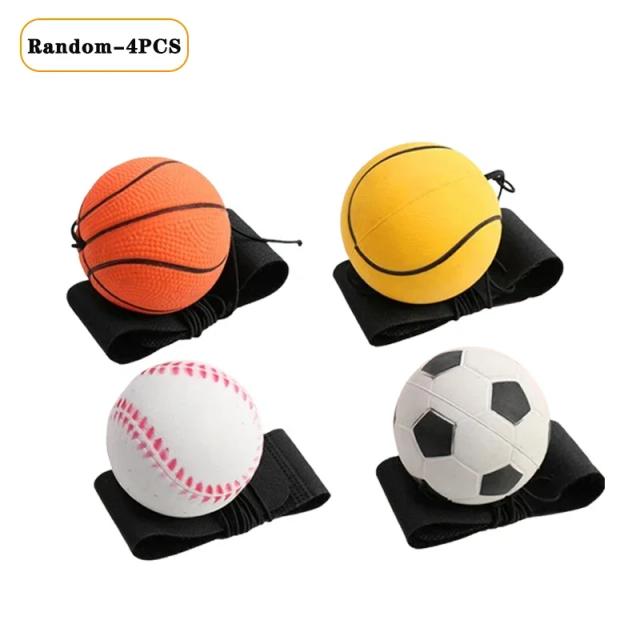 Bola de Borracha Elástica de Retorno com Corda - Brinquedo Divertido para Exercício e Lazer