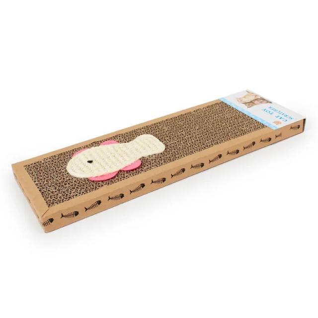 Brinquedo Interativo para Gatos: Almofada de Arranhões de Papelão Ondulado e Teaser Engraçado para Exercícios e Treinamento