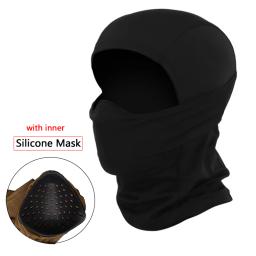 Windproof Outdoor Tactical Mask, Silicone Head Hood, Half Face, Windproof Chapelaria, Airsoft Hunting, CS Game, Sunscreen Cap - Image 6