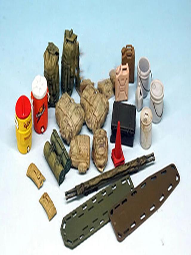 Conjunto de Miniaturas em Resina: Kit Moderno de Figura 1/35 para Montagem Sem Pintura