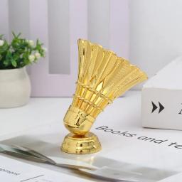 Metal resina troféu modelo, fã coleção, vário pequeno esportes troféu, futebol, basquetebol, badminton, bilhar - Image 6