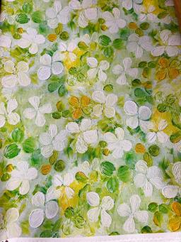 Clover Digital Impressão Popeline Tecido De Algodão, Pintura A óleo, DIY Saia Pano, 145x50cm, 60s - Image 6