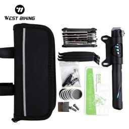 Conjunto de ferramentas para reparo de bicicleta west biking, kit de conserto tipo bomba, chave de fenda, multiferramenta para ciclismo - Image 1