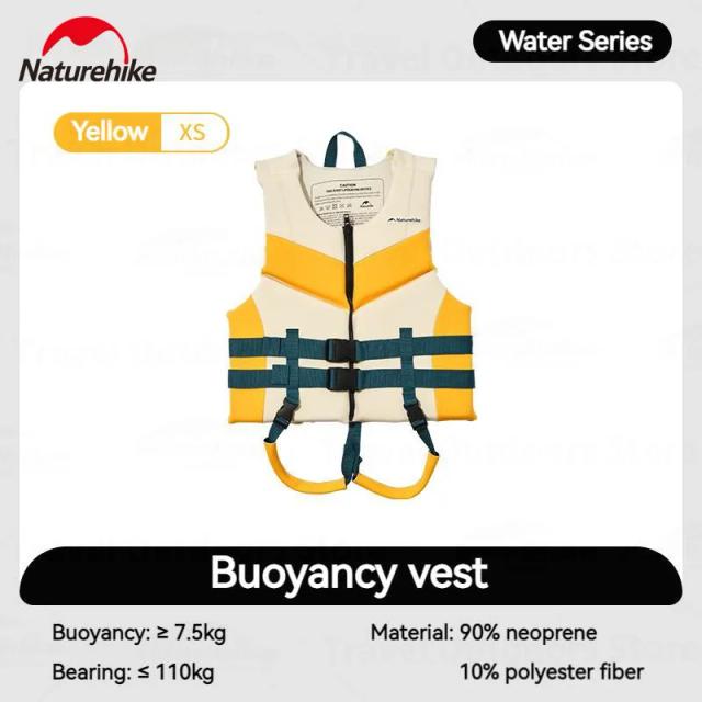 Colete Salva-Vidas Naturehike Buoyancy de Algodão com Flutuabilidade 70N Plus para Adultos - Seguro para Pesca, Natação, Surf e Esportes Aquáticos
