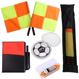 Futebol árbitro bandeira e moeda cartões apito conjunto, profissional de futebol, treinamento esportivo, jogo, ferramenta de sobrevivência ao ar livre - Image 4