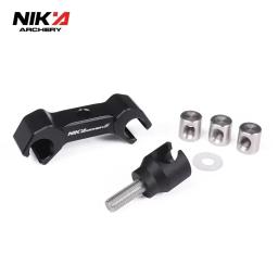 Nika-Aluminium Alloy Archery Estabilizador Anexo, liberação rápida V Bar, conector arco recurvo - Image 4