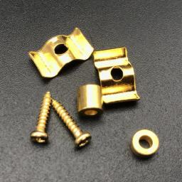 Retendedores De Cordas De Guitarra Elétrica, Ouro, Preto, Cromo com Guia de Parafuso, Telecaster Fit, Acessórios De Guitarra Elétrica, 1 Par - Image 3