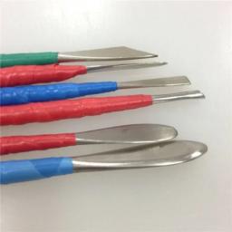 6 pçs/set ferramentas cay cerâmica escultura artesanal arte diy ferramenta de argila de aço inoxidável cabeças duplas ferramentas artesanato argila polímero - Image 6