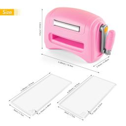 4 cores mini máquina de corte manual com 2 almofadas de corte para diy scrapbooking artesanato cartões fazendo máquina cortador de papel - Image 2