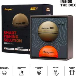 Sonar 2 portátil Fish Finder, profundidade Finder para caiaques, barcos e pesca no gelo, Castable Deeper, Sonar - Image 2