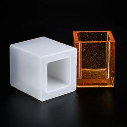 Kit de moldes de resina de silicone, 24 peças, moldes de resina epóxi incluindo esfera, cubo, pirâmide, quadrado, redondo, usado para criar arte, faça você mesmo - Image 5
