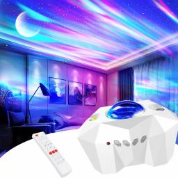 Nova galáxia lâmpada do projetor céu estrelado levou luz da noite para casa quarto decoração do quarto das crianças presente mesa de projeção lâmpadas de mesa - Image 6