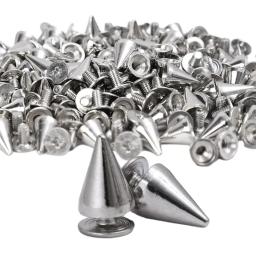 500-10 pçs rebites de cone redondo picos de metal parafuso studs diy artesanato de couro rebites de vestuário decoração roupas sapatos acessórios - Image 6