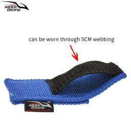 1 pçs mergulho subaquático corte especial faca cortador capa pode ser usado através de 5cm webbing resistente ao desgaste capa de cortador de náilon - Image 3