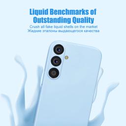 Caixa líquida luxuosa do silicone para o Samsung Galaxy, tampa à prova de choque, galáxia A55, A54, A25, A15, A14, A53, A33, A23, A13, A52, A32, A51, A71, A73, a52S, A41 - Image 2