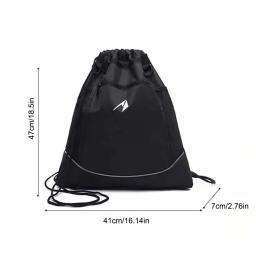 Mochila portátil de cordão para homens Conveniente Gym Bag Saco de futebol leve Saco de basquete de grande capacidade Acessórios de ginástica - Image 6