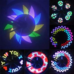 32led diy bicicleta luz colorida roda falou luz ciclismo pneu lâmpada de sinal acessórios da bicicleta - Image 1