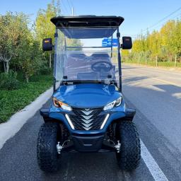 4 assentos novo modelo 50000w ac motor elétrico caça buggy carrinho de golfe 48/60v lítio clube carro utilitário adultos carrinhos de golfe elétricos - Image 2