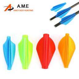 12/24 pçs tiro com arco flecha pena tpu palhetas fletching para 4/6/7.6mm eixos de seta arco composto recurvo caça alvo tiro - Image 1