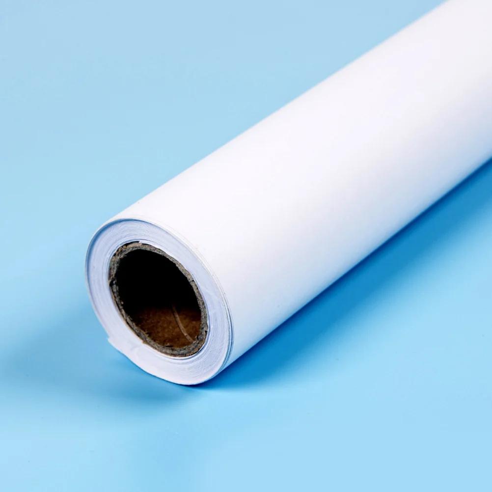 Rolo de papel de desenho branco, rolos de papel de pintura para atividades artesanais infantis e papel aquarela de pintura (44cm x 10m) - Image 1