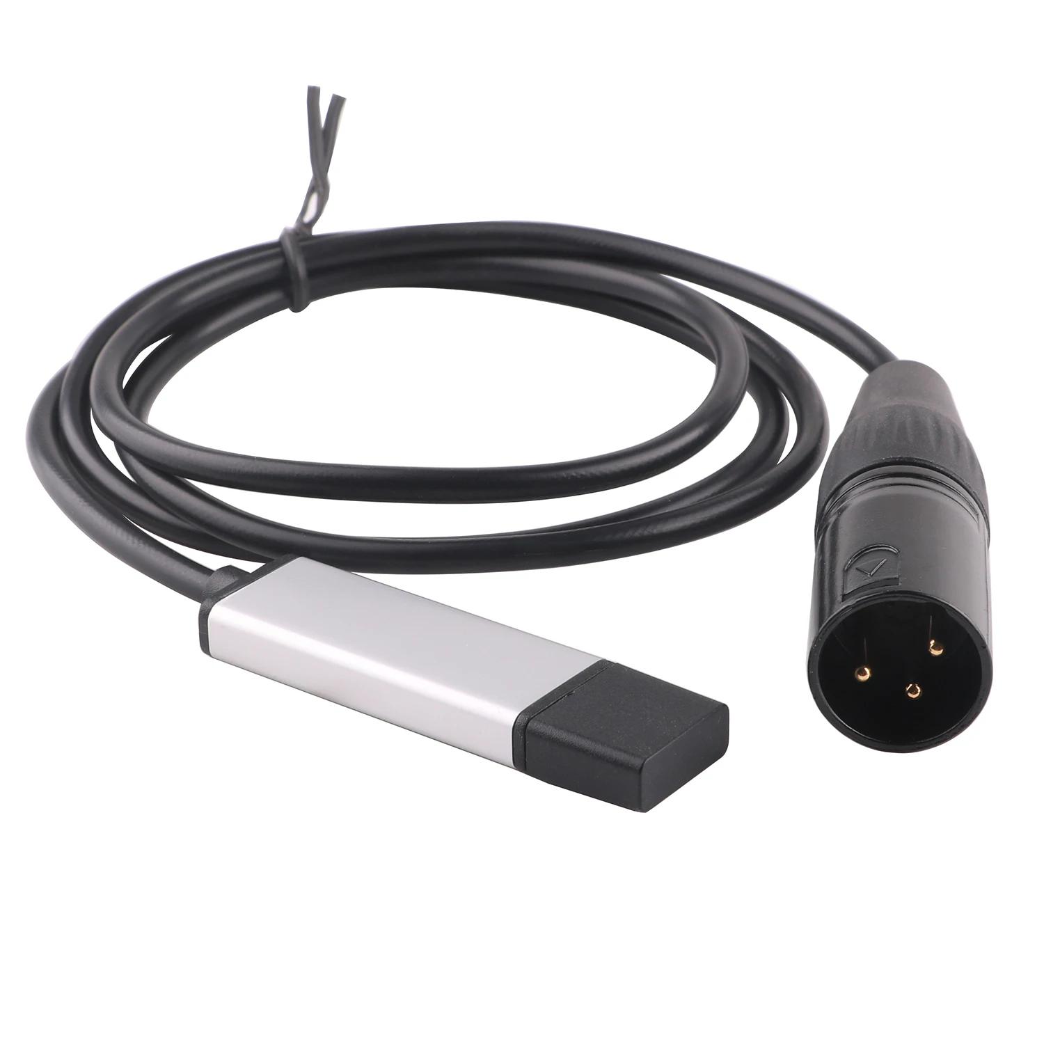 Adaptador de Interface USB para DMX, 3Pin, XLR, RS485, Cabo Conversor, Software de Suporte, Freestyler, Controlador DMX, Lightkey, Soundswitch, QLC - Image 1