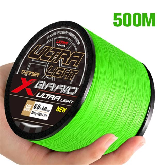 ZUKIBO Linha de Pesca Trançada PE 8 Fios Ultra Leve Resistente