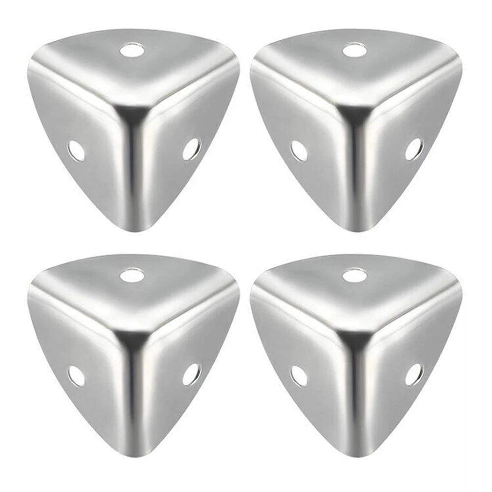 Caixa De Polimento De Prata Tone, Protetor De Canto De Metal, Ângulo Brace, Caixa De Protetores, Suporte Do Tronco Do Peito, 40mm, 4 Pcs - Image 1