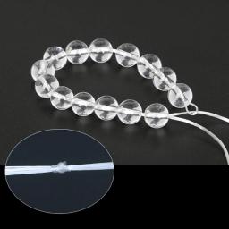 Cordões elásticos brancos para fazer jóias, faça você mesmo, linha de miçangas de látex para pulseira, colar, tornozeleira, corda de linha de borracha de alta elasticidade - Image 3