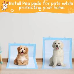 Wall Pee Pad Holder para cães, Almofada de treinamento Potty Clear Dog Pad, Almofada de Pee Pegajosa Invisível, Clipes de parede, 4 pcs, 6pcs - Image 6