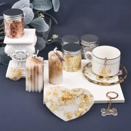 3/5g ouro prata bronze folha de papel irregular alumínio adesivo flocos glitter artesanal resina cola epoxy decoração vela fazendo suprimentos - Image 3