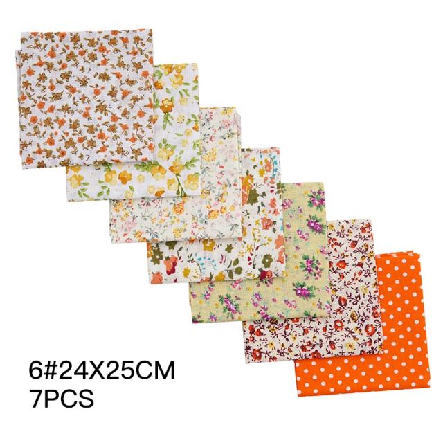 Tecido de Algodão Impresso Ideal para Costura, Quilting, Patchwork e Bordados - 24x25cm