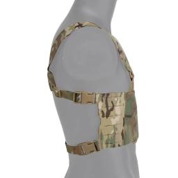 Colete de nylon ajustável para homens e mulheres, ferro estilo H harness, versão larga, equipamento de peito FCPC, colete airsoft destacável Molle - Image 4