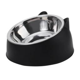 Tigela de gato e cão sem deslizamento, alimentador de animais, base para filhotes, comida e água potável, protetor de segurança inclinado, 15 graus, acessórios para animais, 100ml - Image 3