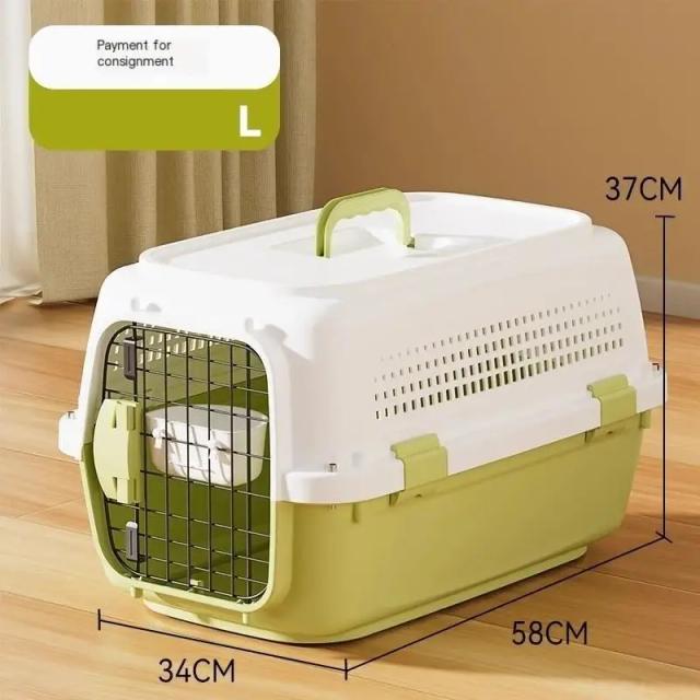 Gaiola Portátil para Transporte de Animais de Estimação: Ideal para Gatos e Cães em Viagens de Avião e Carro