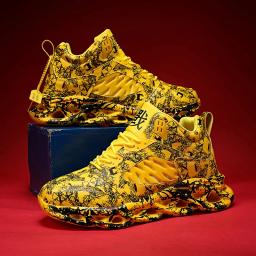 Tênis de basquete antiderrapante masculino, tênis de campo, botas de treino, algodão, quente, ao ar livre, esportes, casual, inverno - Image 2