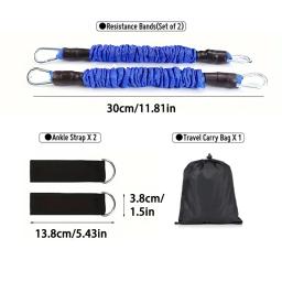 1 pc perna treinador de força prendedor fitness pé anel fivela tornozelo cinta estiramento resistência banda puxar cabo acessórios - Image 3