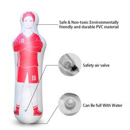 Inflável Football Training Goal Keeper para crianças e adultos, PVC Soccer Dummy Goalkeeper, Tumbler Wall Kick Defender, 160cm - Image 5