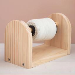 Suporte De Bola De Fio De Madeira, Dispensador De Fio, Carretéis, Armazenamento De Roscas De Bordado, Stand Rack, Portátil para Artes, Artesanato, Suprimentos De Malha - Image 2