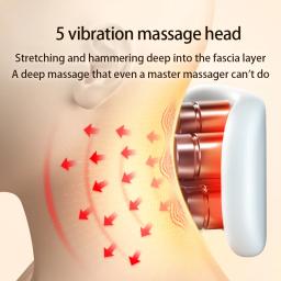 Instrumento Portátil Inteligente De Massagem De Pescoço, Ombro, Vértebra Cervical, Vibrador De Cuidados De Saúde, Compressa De Aquecimento - Image 4