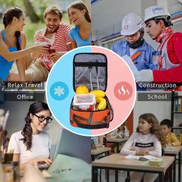 Lancheira esportiva de basquete, lancheira portátil isolada, mini refrigerador de volta às aulas, kit térmico de refeição para meninas e meninos - Image 6