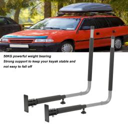 Kayak Storage Rack para prancha de surf, à prova de choque, ajustável, dobrável Car Roof Box, montagem na parede lateral, poderoso peso rolamento - Image 4