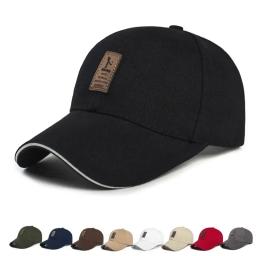Boné de beisebol masculino e feminino, chapéu snapback ajustável para esportes ao ar livre, chapéu de algodão monocromático, casquette hip-hop verão - Image 2