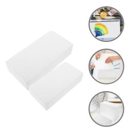 2 peças blocos de espuma de poliestireno retangular artesanato cubos de espuma branca bolas de pintura retangulares - Image 5