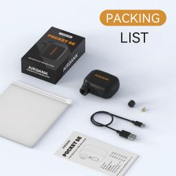Airbank bolso se mini bomba elétrica portátil para bicicleta pneu sem fio presta schrader válvula acessórios da bicicleta carregamento rápido - Image 2