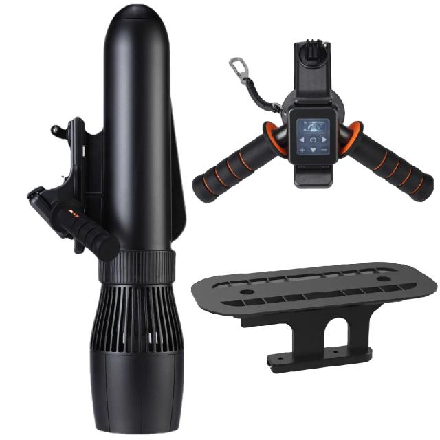Experiência de 130 Minutos com Scooter Aquático de 500W e Prancha SUP Brooster para Diversão na Piscina