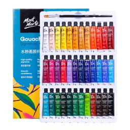 Conjunto Guache Paint para Iniciantes, Pinturas Retratos em Tela, Cores Ricas Vívidas, Artistas, Estudantes, 12, 24, 36 Cores, Tubos de 6ml - Image 5