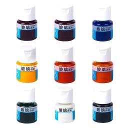 Tinta De Vidro Brilhante De Cor Transparente, Artesanato De DIY, Pintura Brilhante Para Vidro De Mancha, HXBE - Image 4